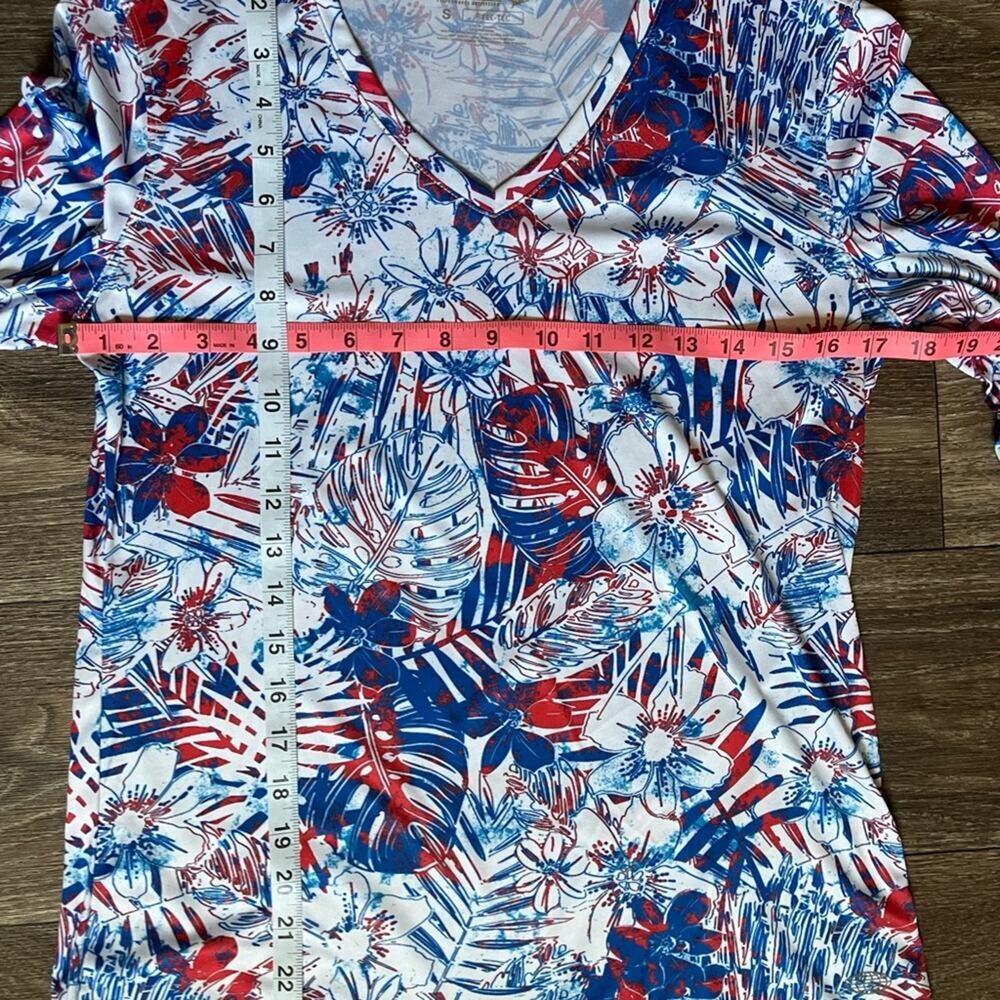 Reel Legends Red white and blue lightweight SPF long sleeve S shirt EUC - Picture 15 of 15